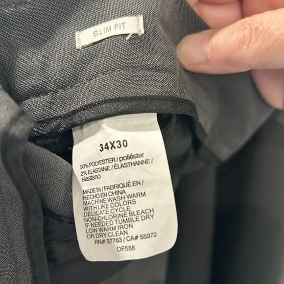 Men's Perry Ellis slim fit dress slacks Size 34X30 - Picture 3 of 3